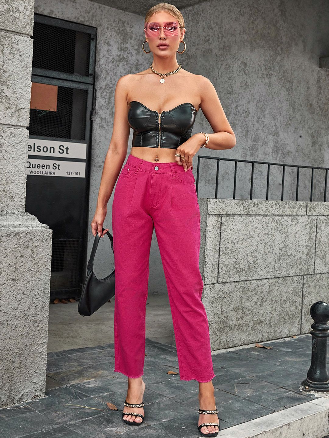 BoStreet Women Pink Jeans Price in India