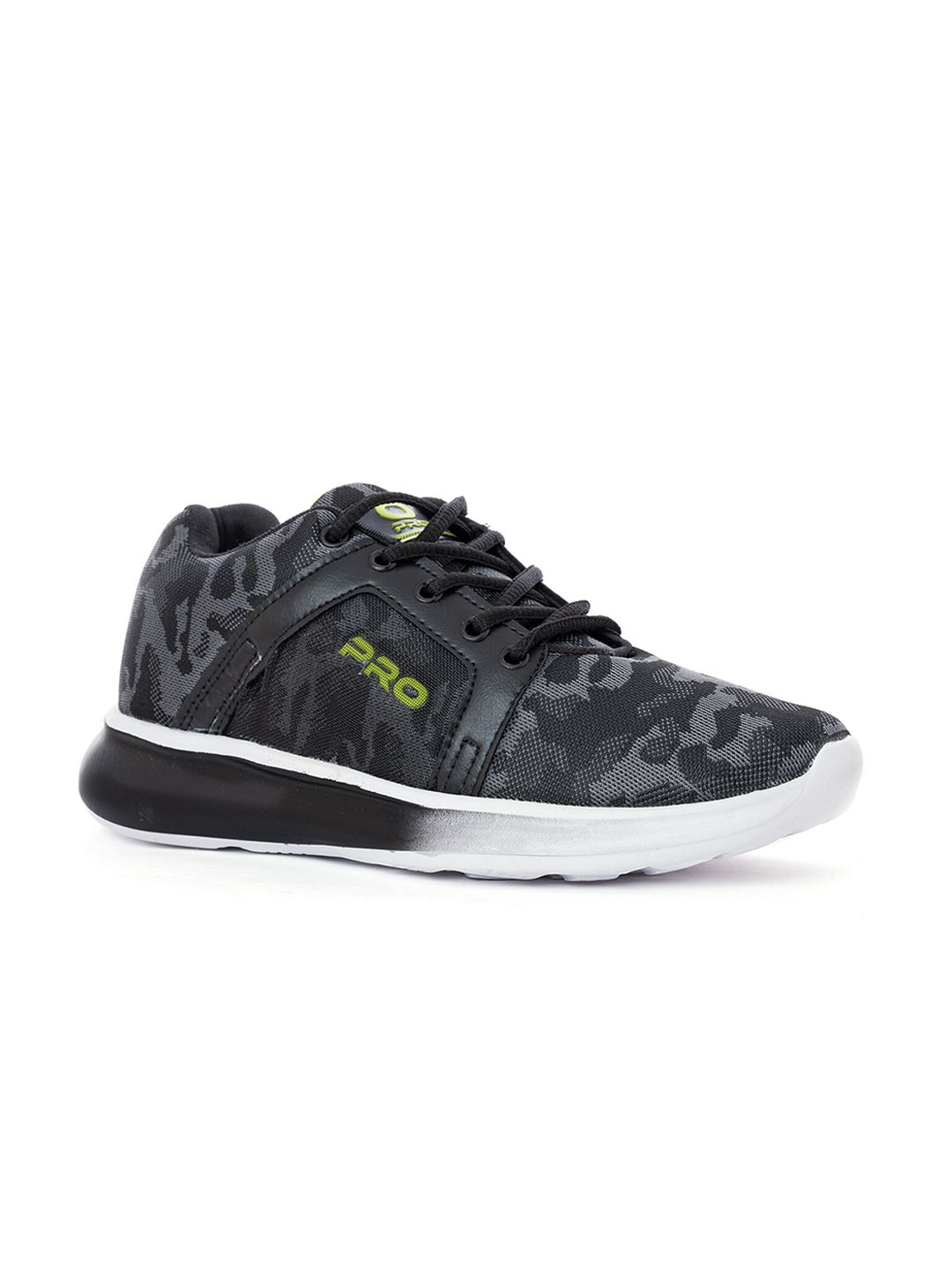 Khadims Men Black Textile Running Non-Marking Shoes