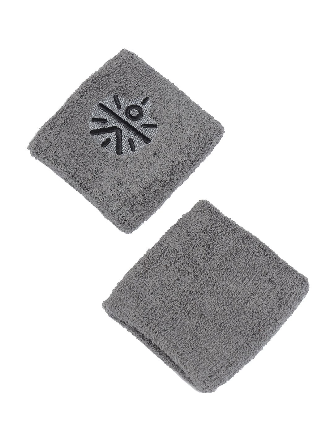 Cultsport Pack Of 2 Solid Grey Wristbands Price in India