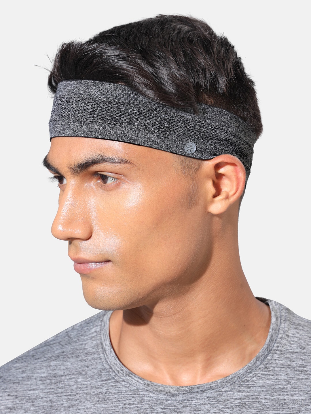 Cultsport Unisex Black Solid Sweat Absorbent Workout Headband Price in India