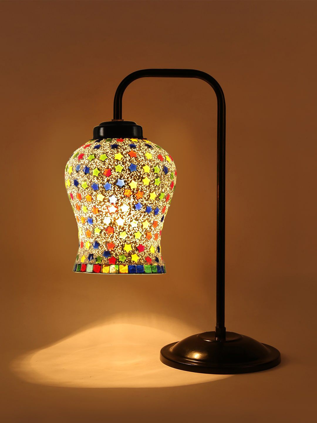 Devansh Multi-Colored Mosaic Glass Table Lamp Price in India