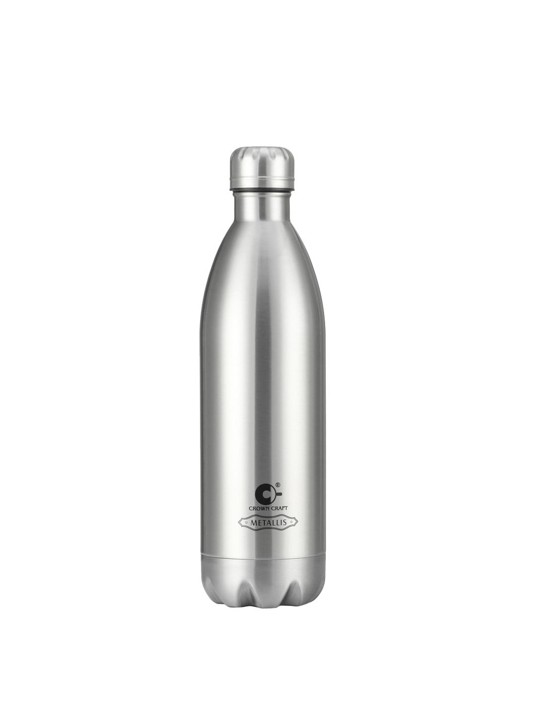 Crown Craft Silver-Toned Thermosteel Bottle Hot Vacuum Insulated 1L Price in India