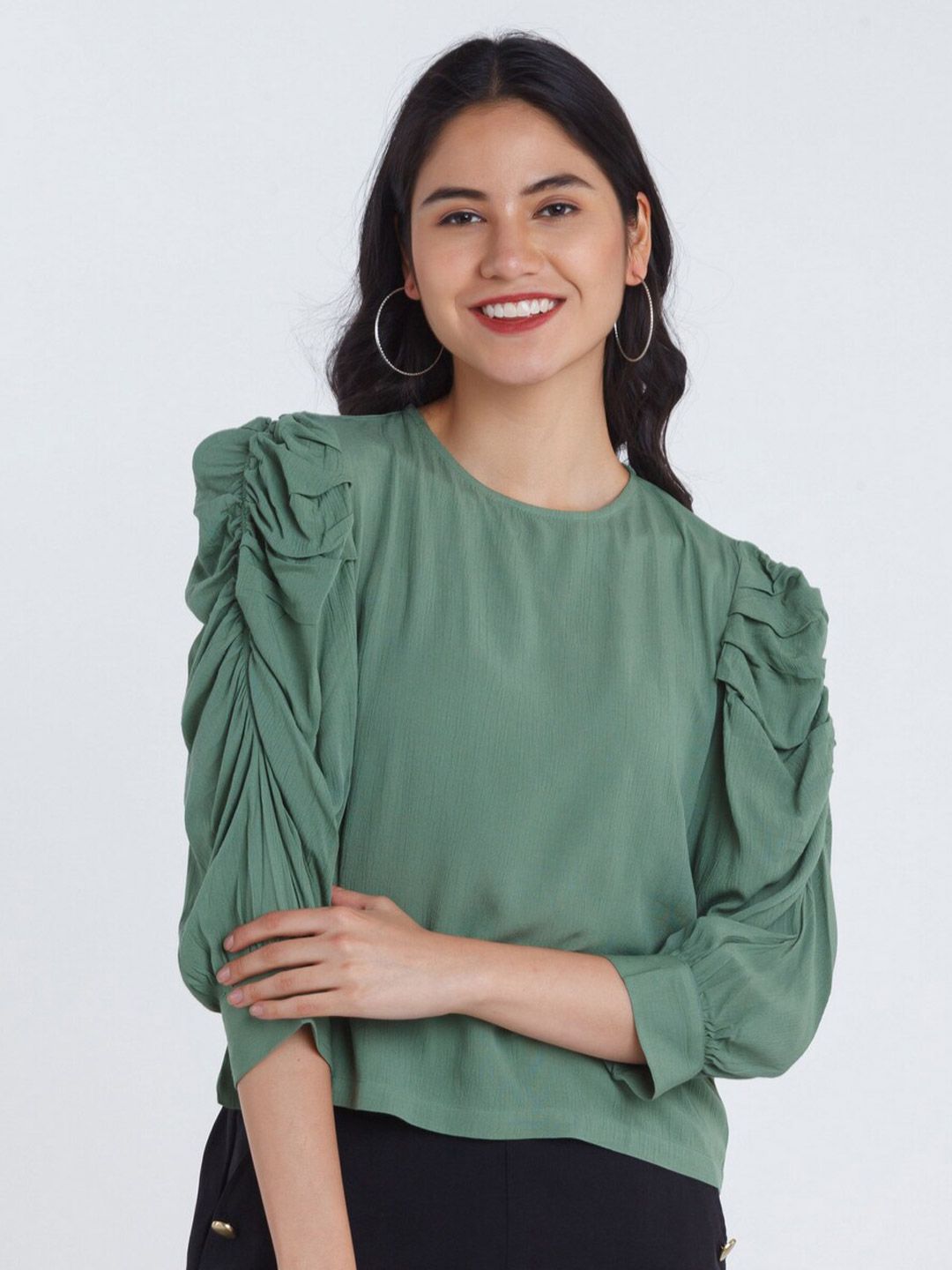 Zink London Green Solid Top Price in India