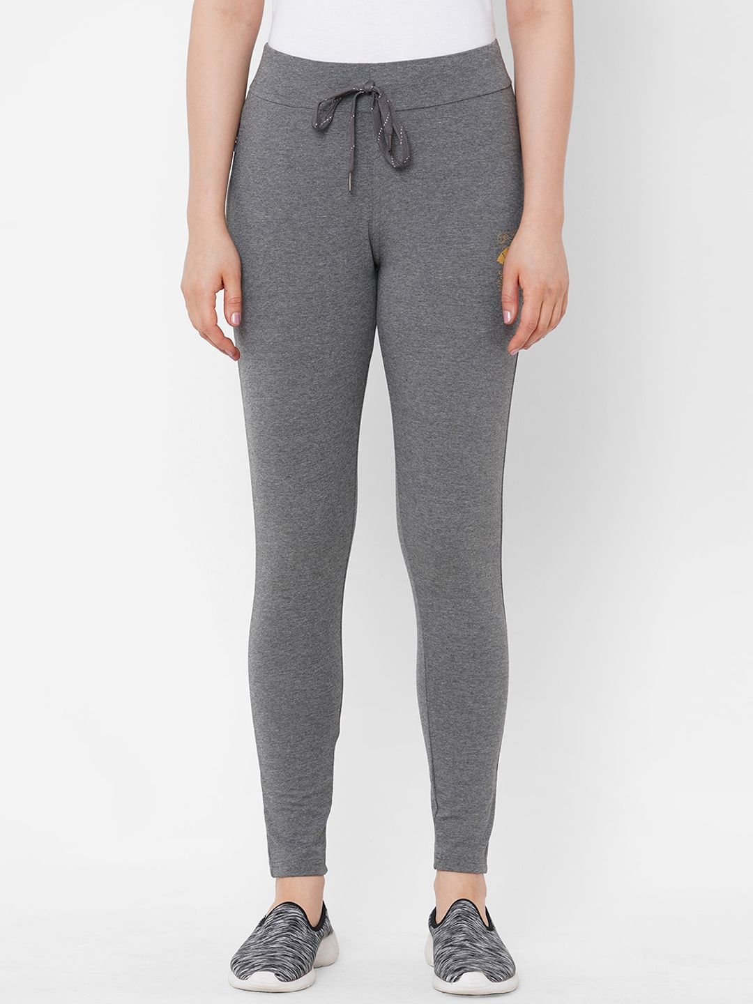 Sweet Dreams Women Charcoal Solid Track Pant Price in India