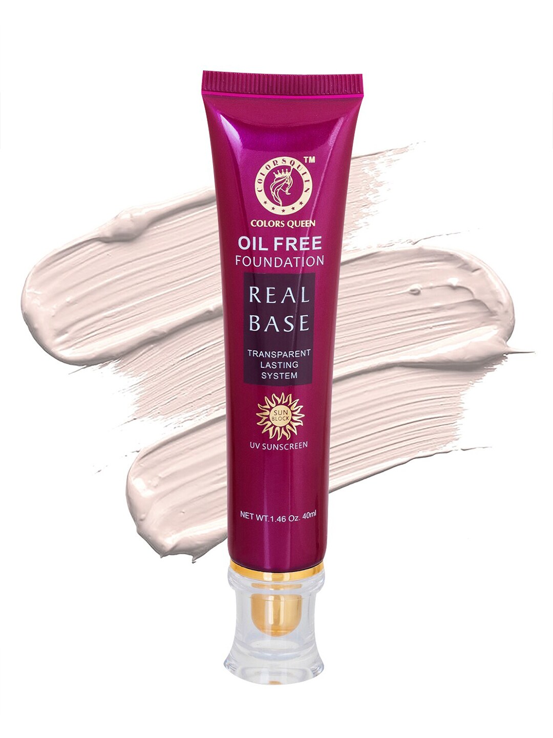 Colors Queen  Real Base Oil Free Water Proof Foundation 40ml Price in India