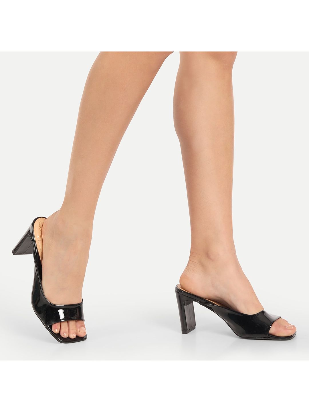 MODA-X Women Black Synthetic Block Heels Price in India