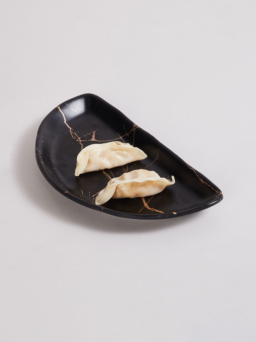 Home Centre Silvano Black Printed Melamine Platter Price in India