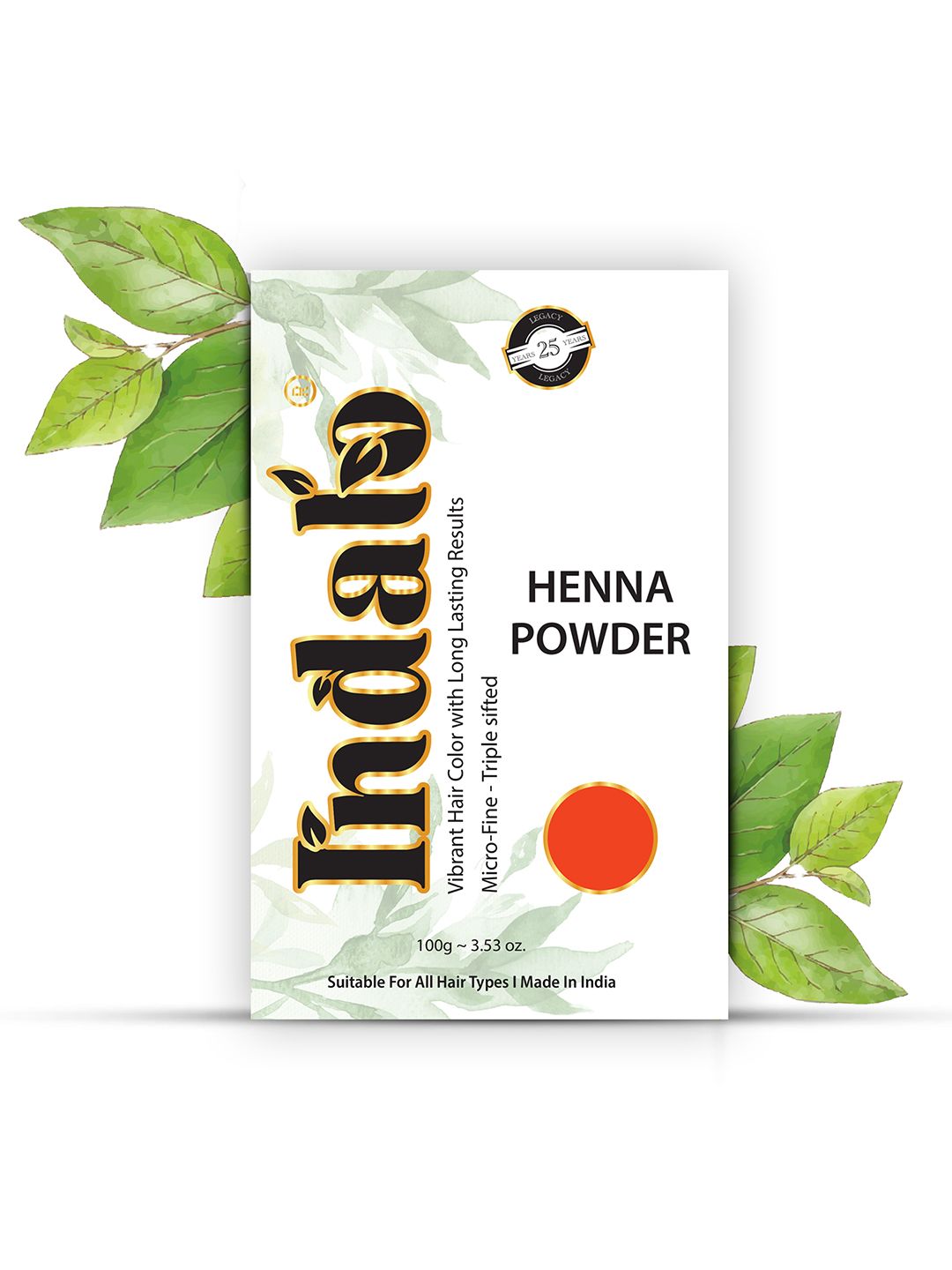 INDALO No Ammonia Natural Hair Colour for Conditioning Hair Growth - Indigo 100 g
