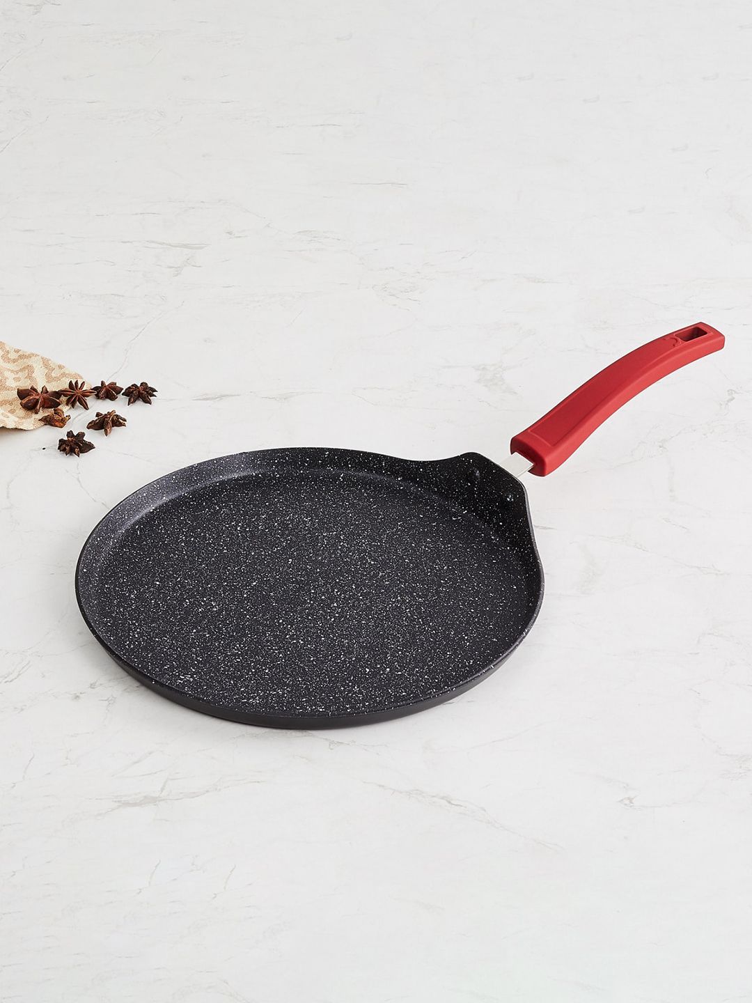 Home Centre Black Elite-Magnus Aluminium Frying Pan with Handle Price in India