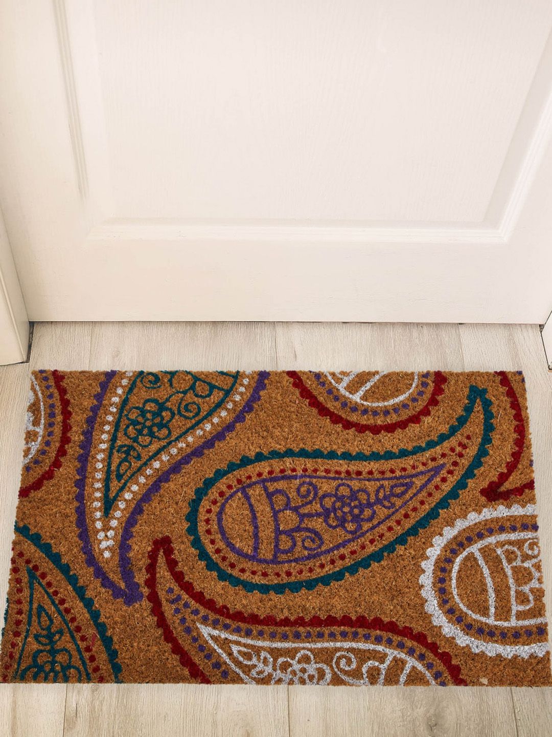 Home Centre Multicolour Paisley Printed Anti-Skid Doormats Price in India