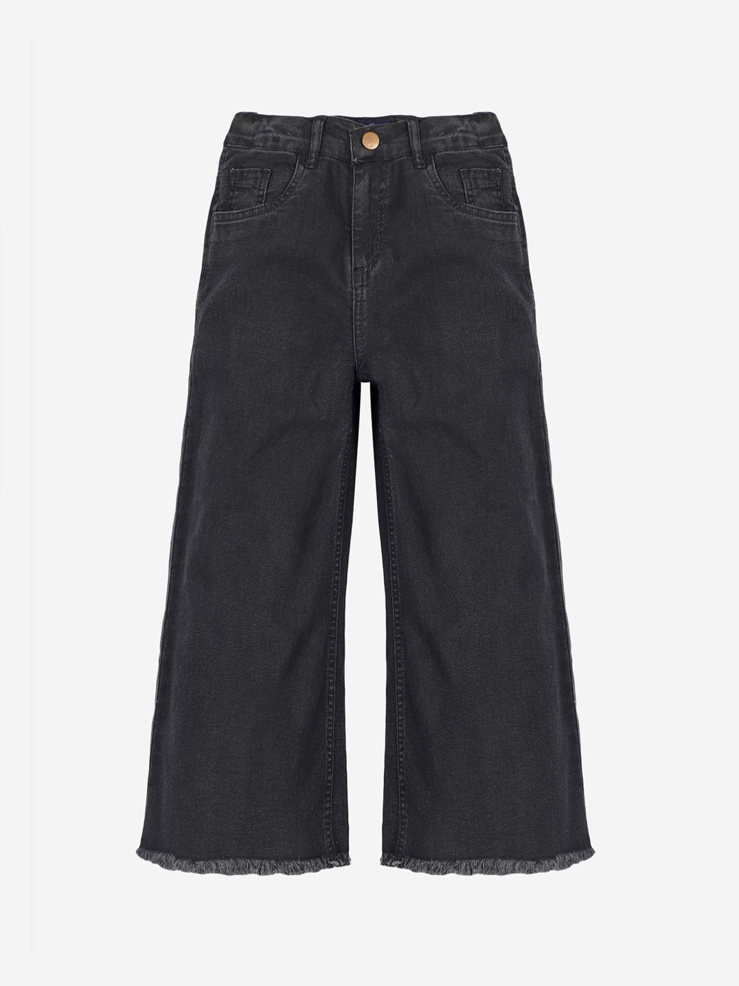 KiddoPanti Kids-Girls Black Jean Stretchable Denim Jeans