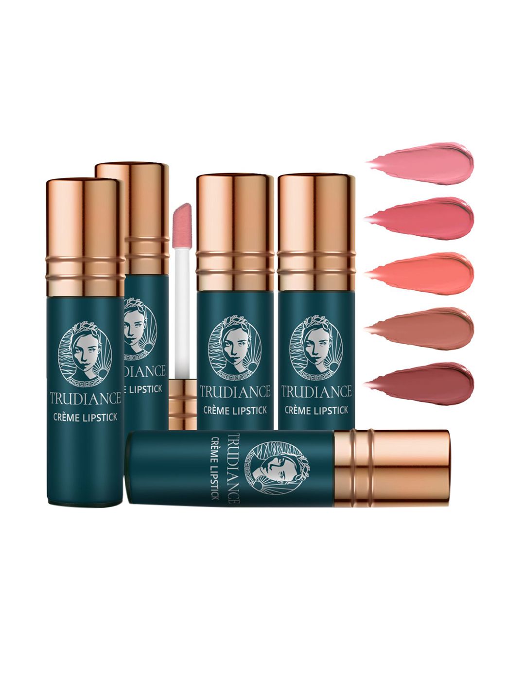 TRUDIANCE Set of 5 Coral Lipstick 4gm Price in India