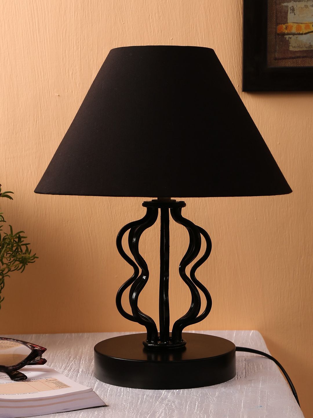 Devansh Black Table Lamp Price in India