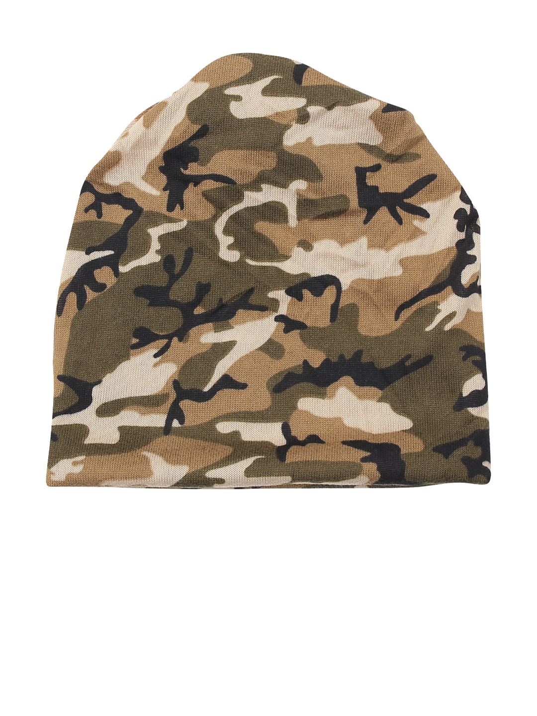 iSWEVEN Unisex Multi Caps Printed Slouchy Beanie and Skull Cap Price in India