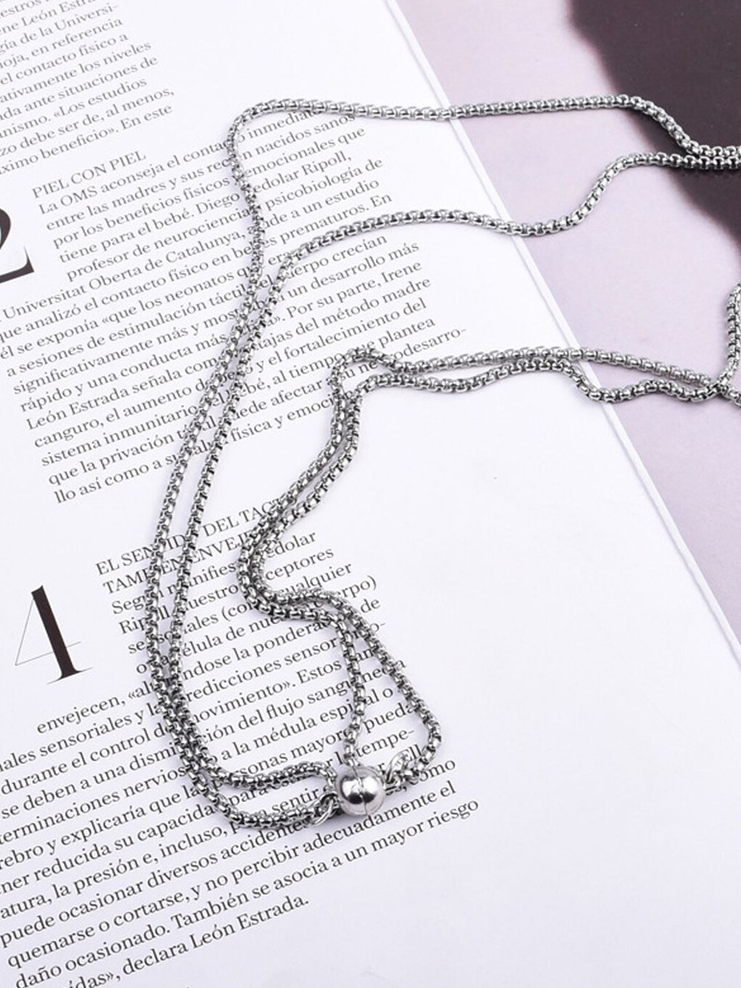 Vembley Silver-Toned Silver-Plated Chain Price in India
