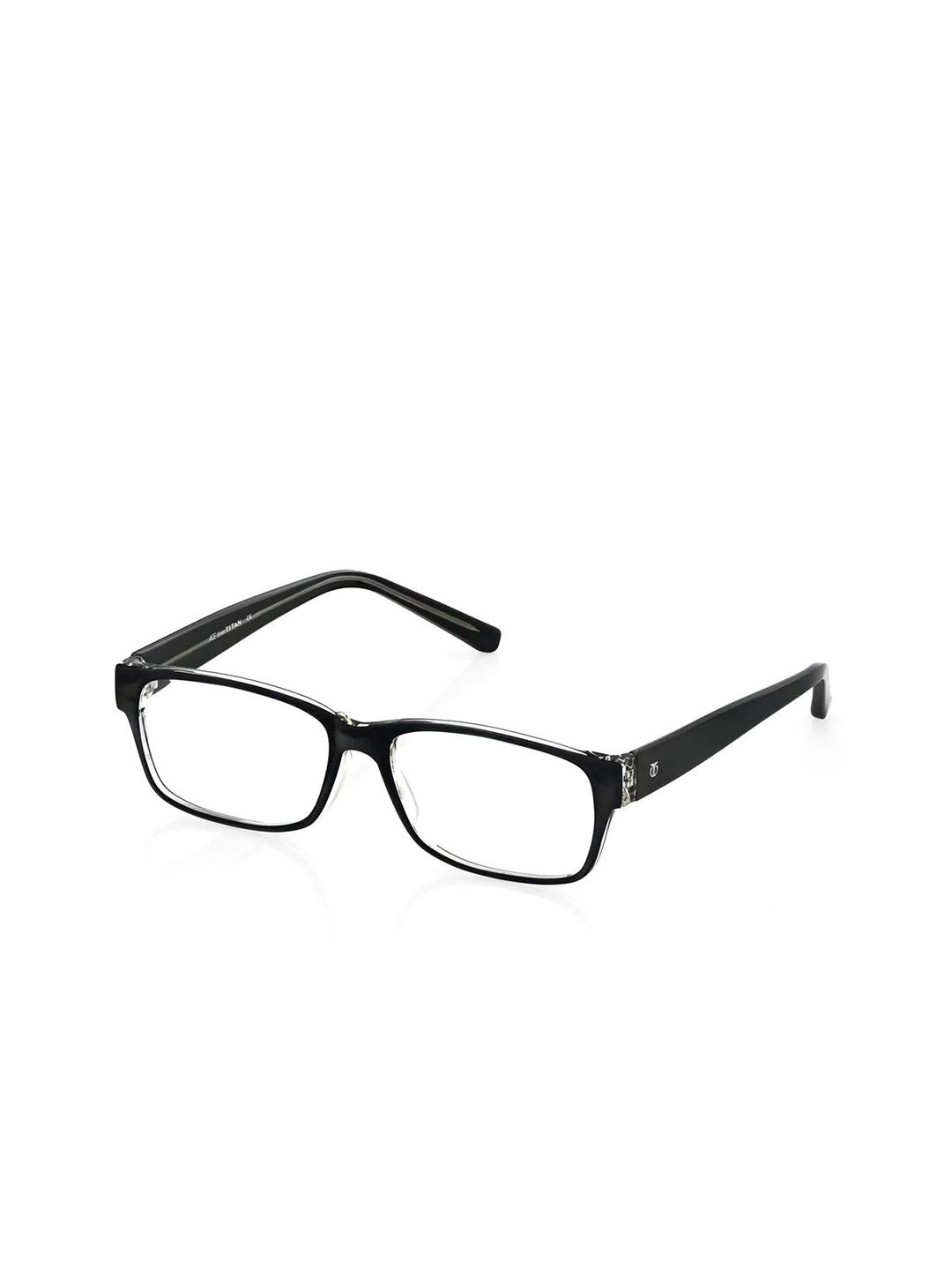 Titan Unisex Black Full Rim Rectangle Frames Price in India