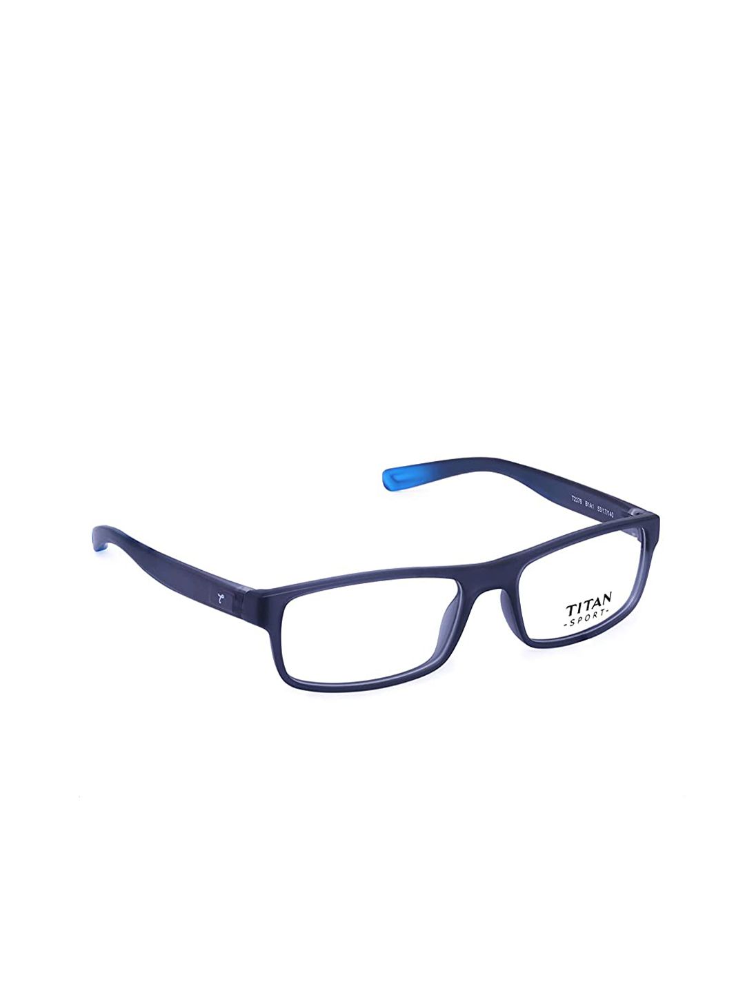 Titan Unisex Blue Full Rim Rectangle Frames Price in India