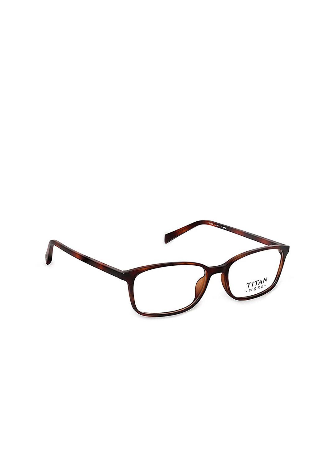 Titan Unisex Maroon Full Rim Rectangle Frames Price in India