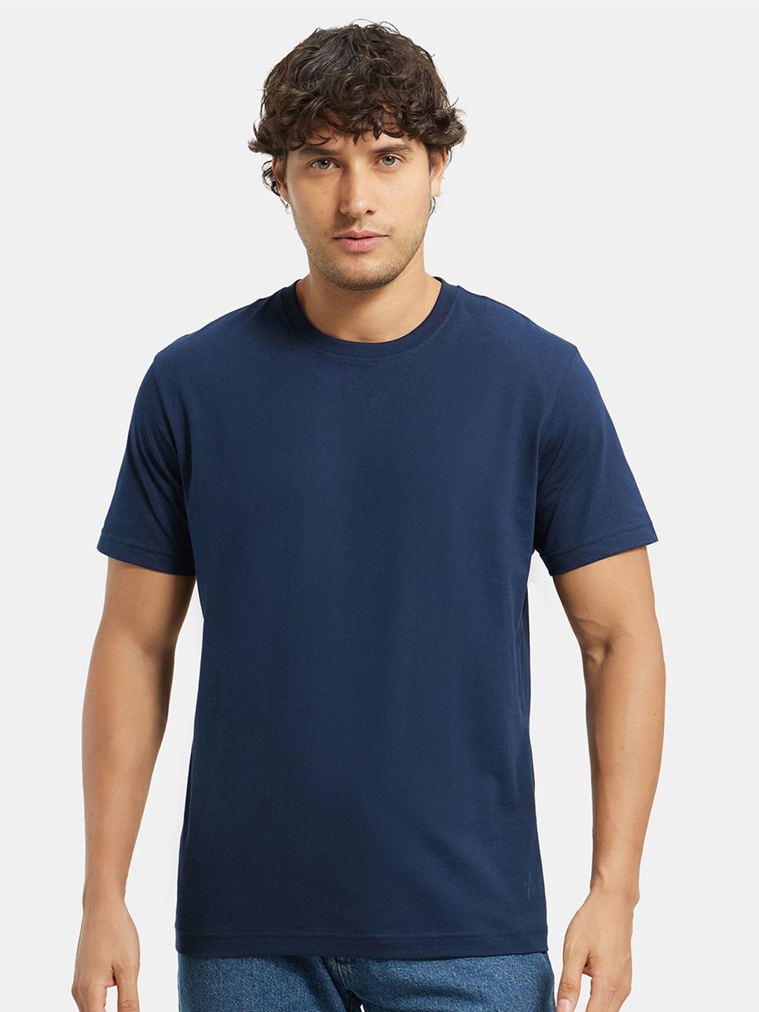 Jockey Combed Cotton Rich Round Neck Half Sleeve Tshirt-2714