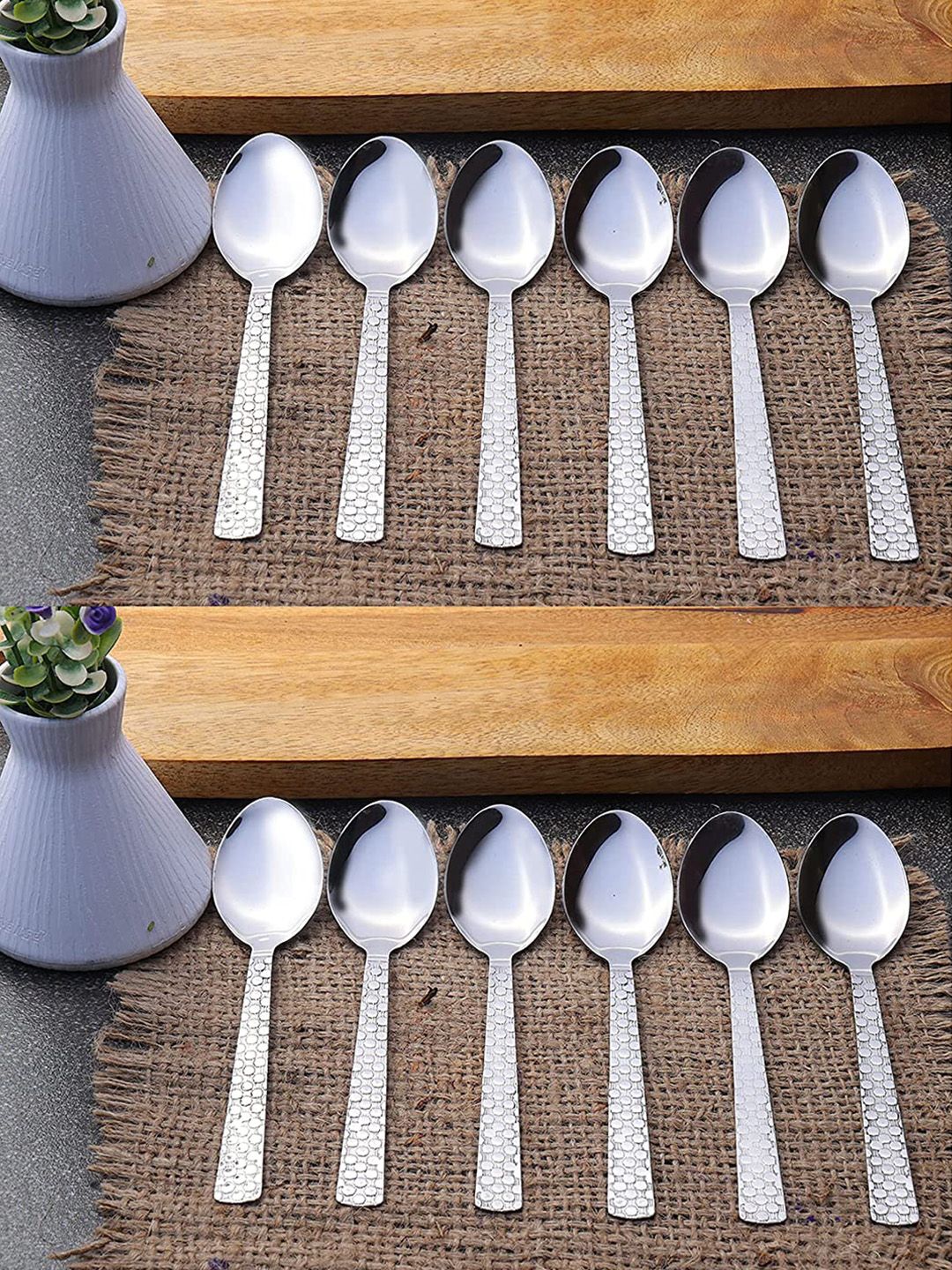 ZEVORA Set Of 12 Stainless-Steel Spoon Set Price in India