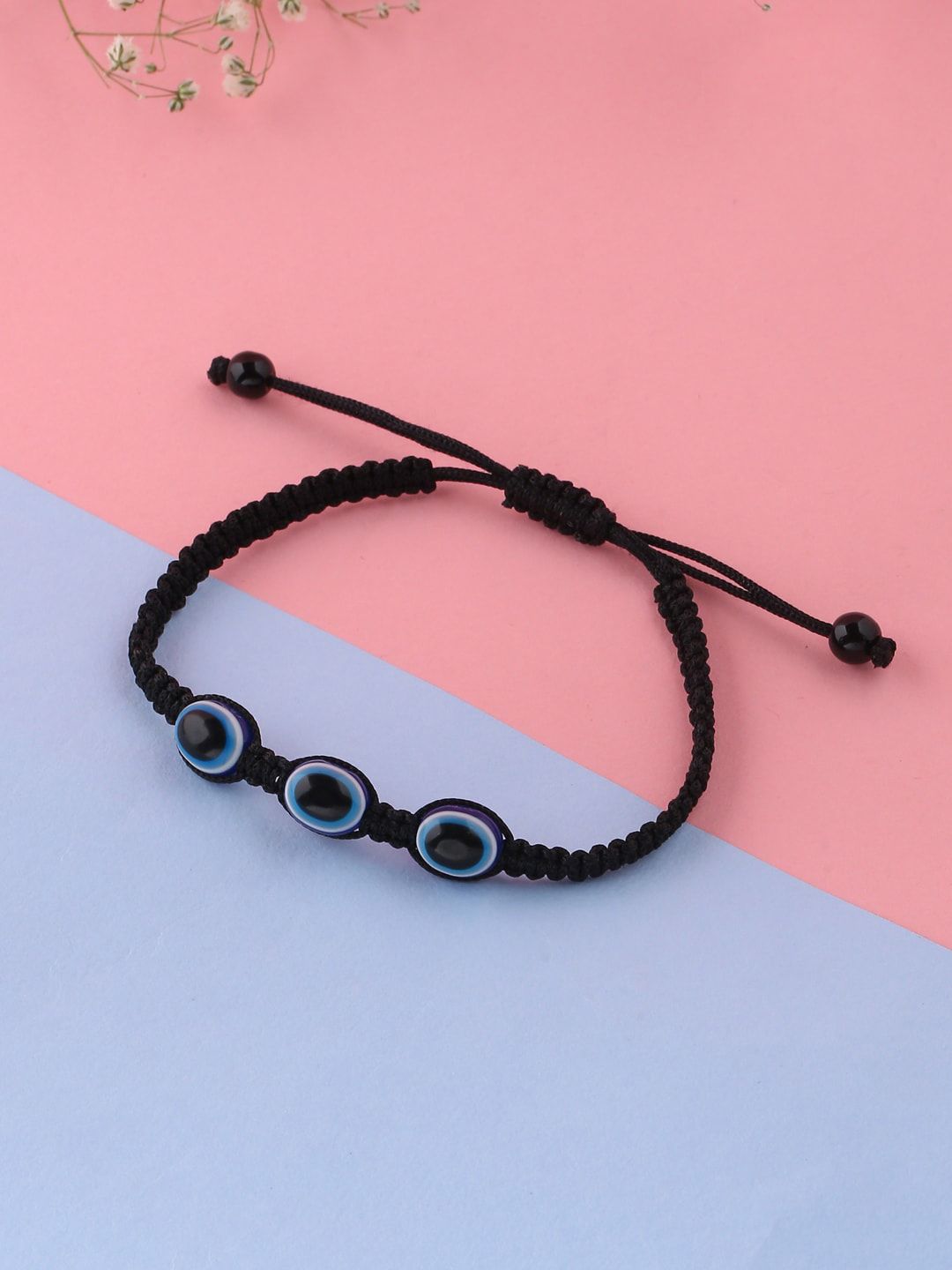 VIRAASI Women Black & Blue Wraparound Bracelet Price in India