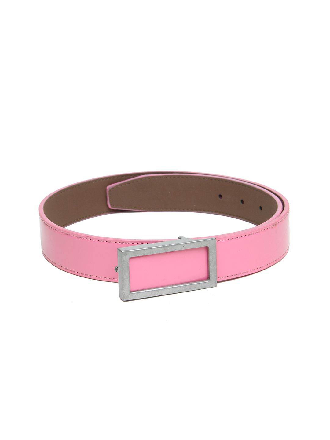 Calvadoss Women Pink Textured PU Belt Price in India