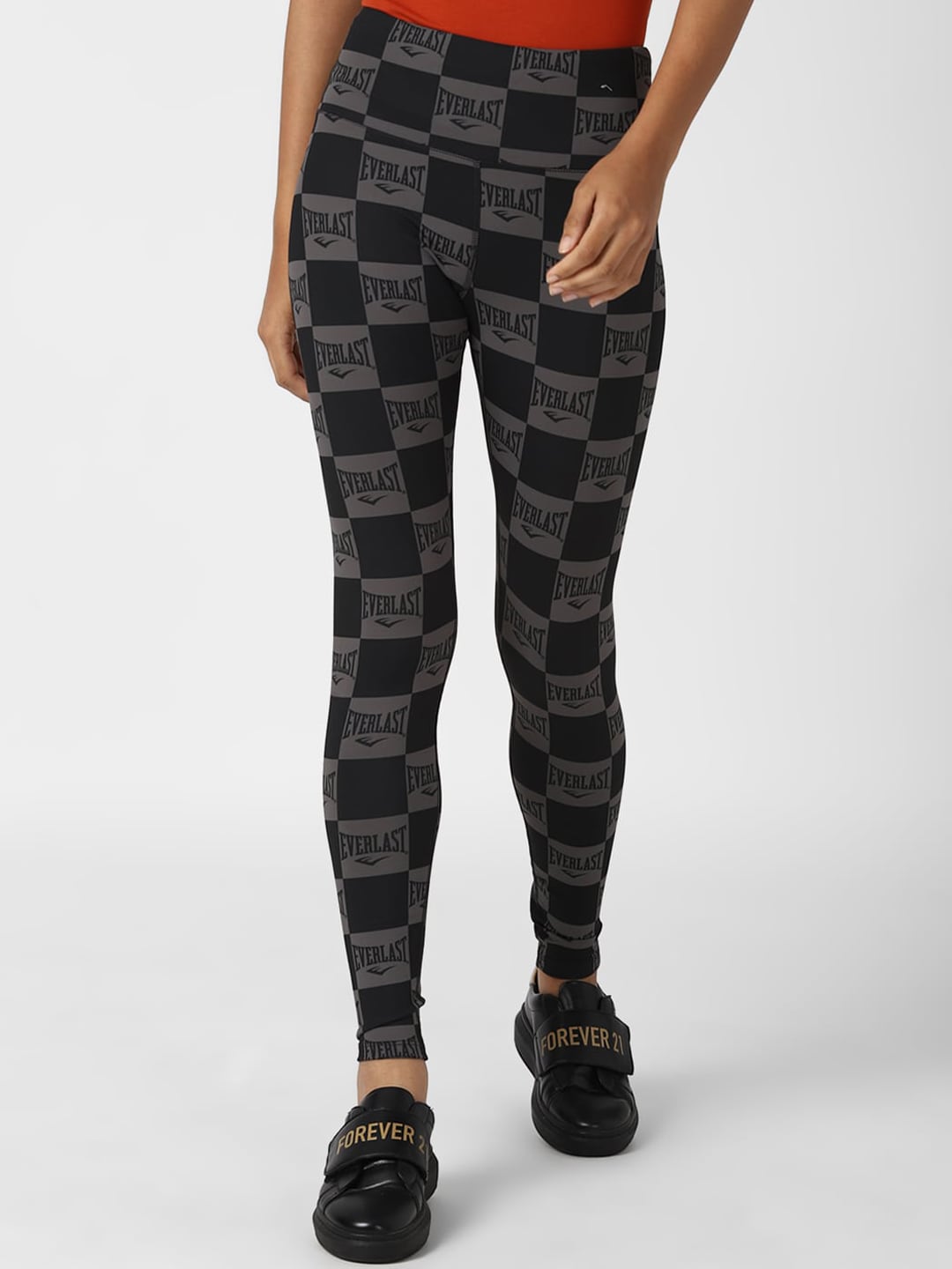 FOREVER 21 Women Black Printed Tights Price in India