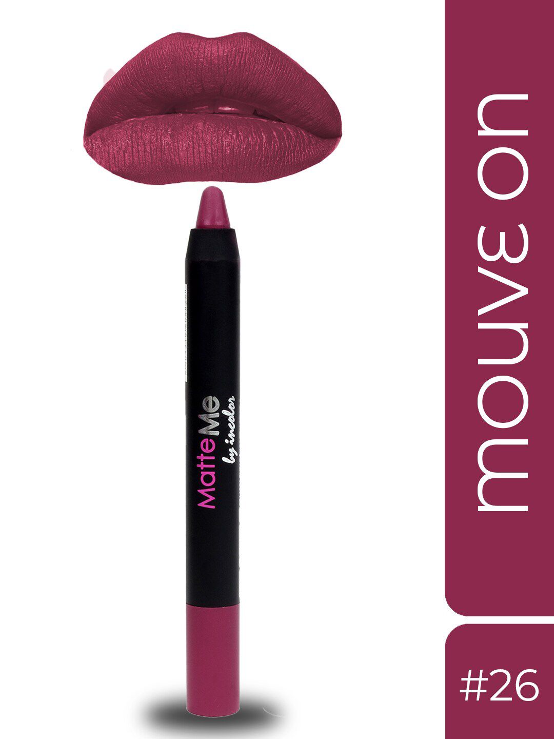 INCOLOR Matte me Crayon Lipstick - 26 Price in India