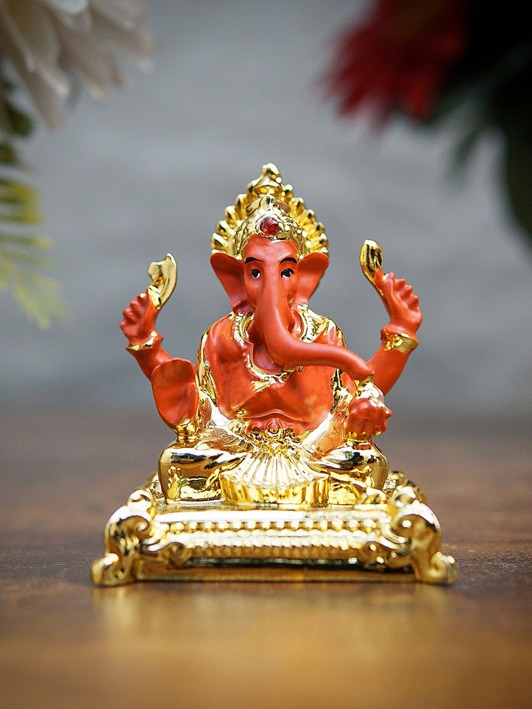 StatueStudio Gold-Toned Ganesha Idol Showpieces Price in India