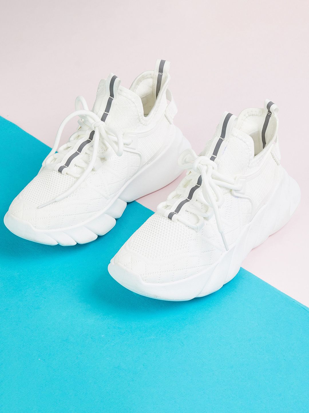 Ginger by Lifestyle Women White Casual Sneakers Price in India