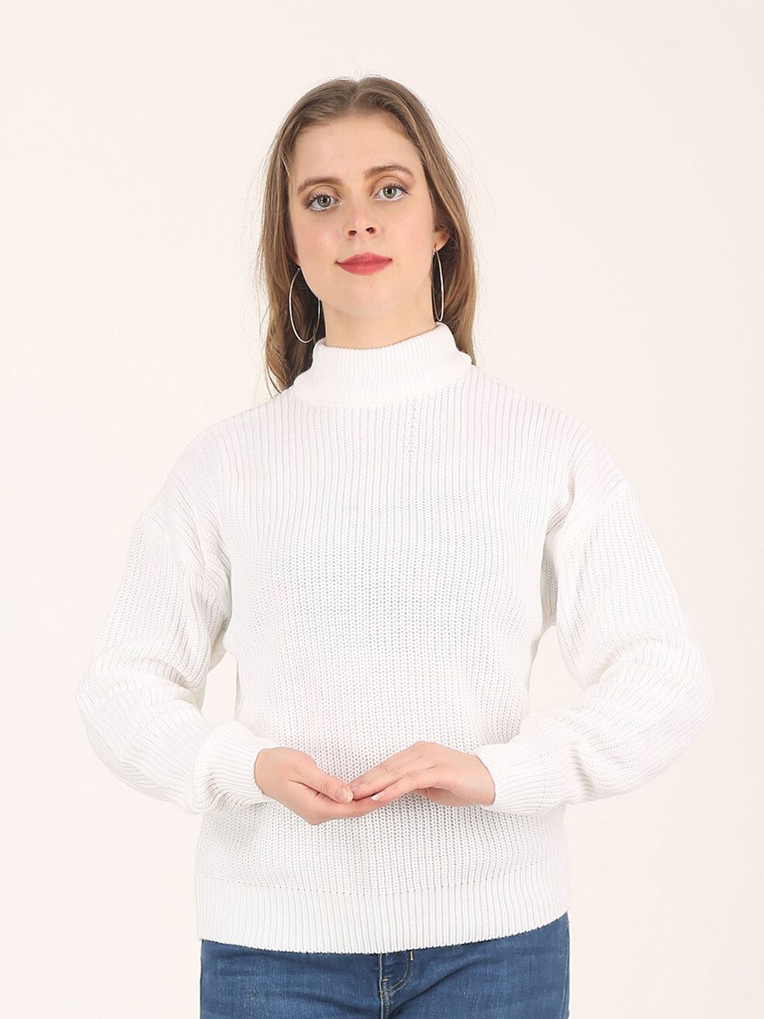 NoBarr Women White Pullover Price in India