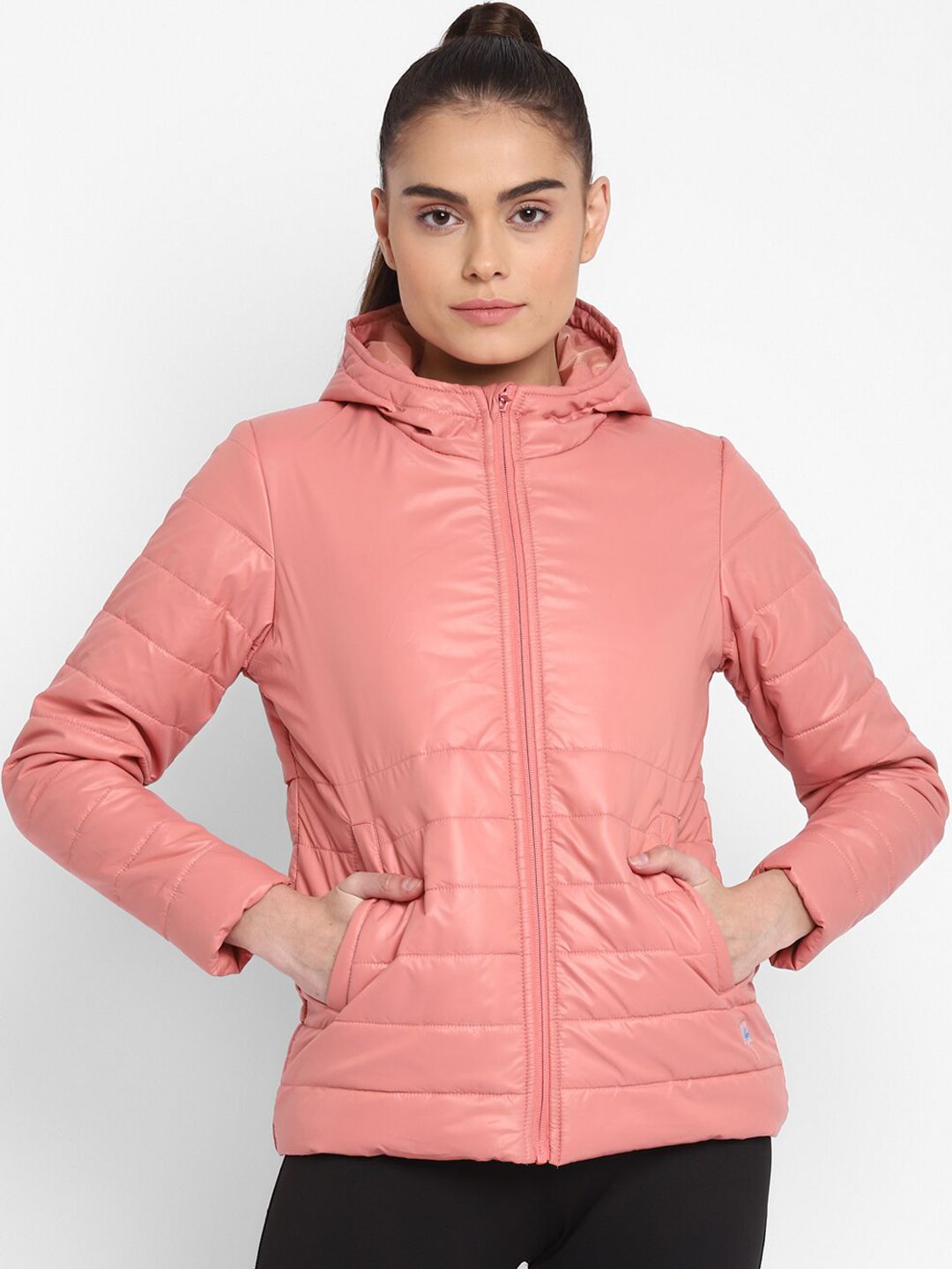 Buy FURO by Red Chief Women Peach-Coloured Lightweight Quilted