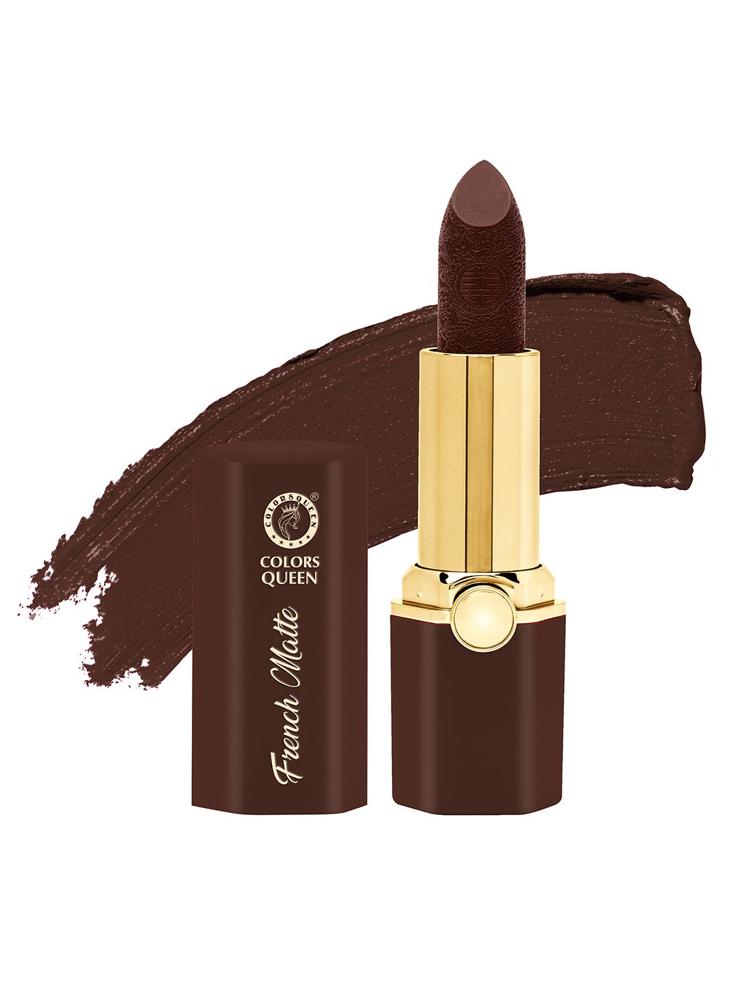 Colors Queen Long Lasting French Matte Non Transfer Waterproof Lipstick - Coffee Brown 03