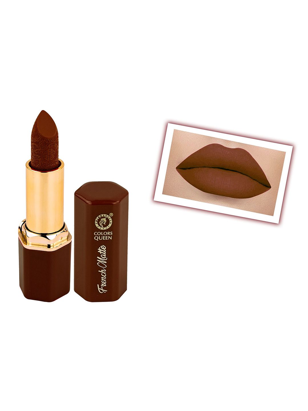 Colors Queen Super Matte Flat Velvet Lipstick - Coffee Brown - 7 g Price in India