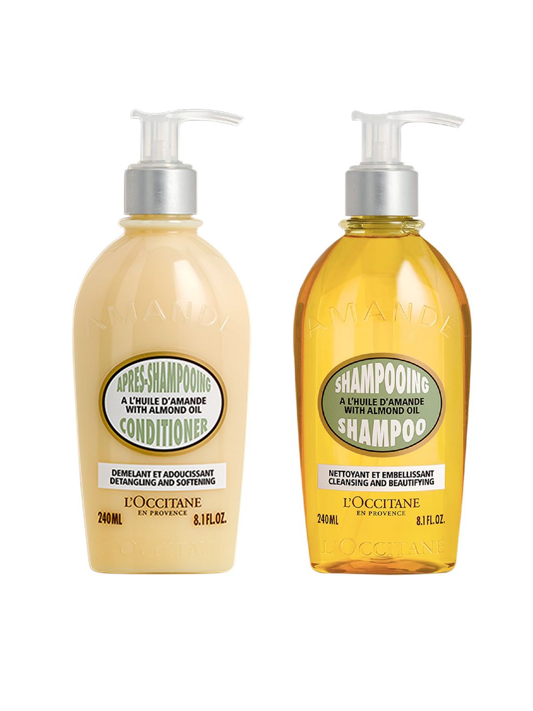 LOccitane en Provence Set of Almond Shampoo & Conditioner - 240 ml each Price in India