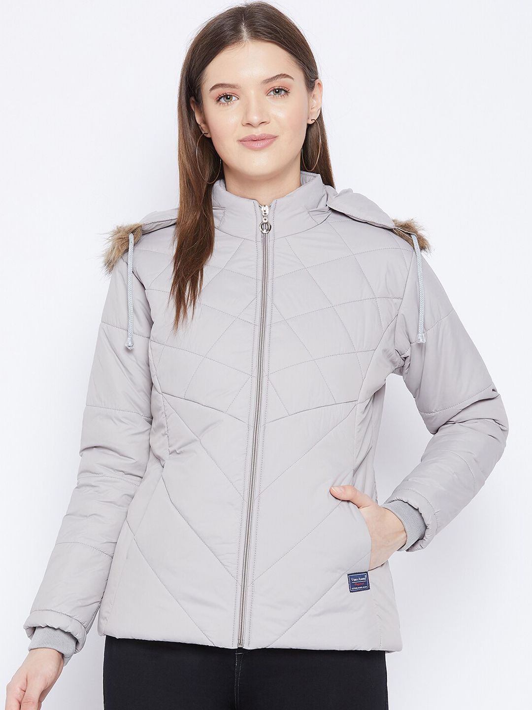 VERO AMORE Women Grey Insulator Outdoor Parka Jacket
