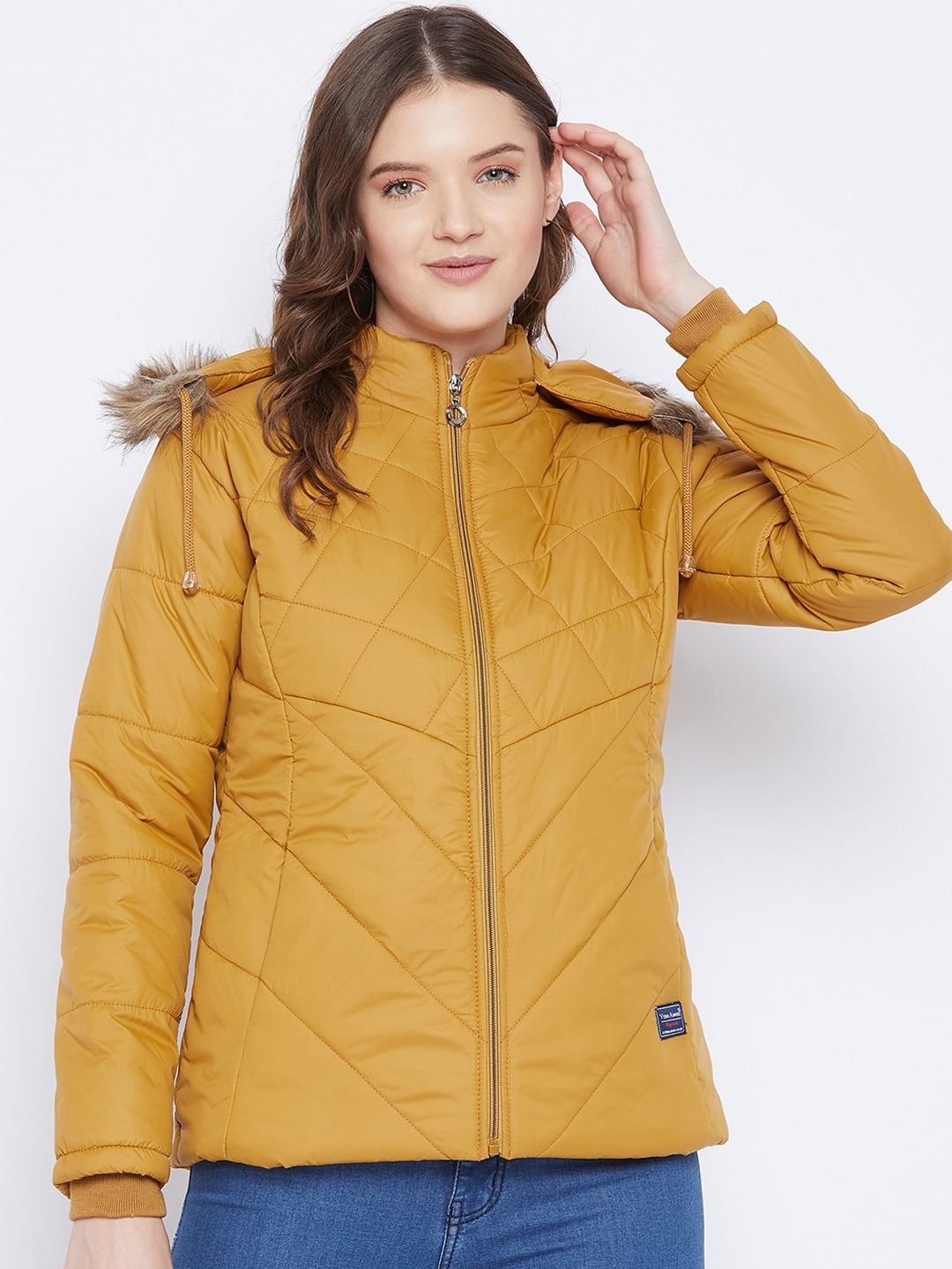 VERO AMORE Women Mustard Insulator Outdoor Parka Jacket Price in India