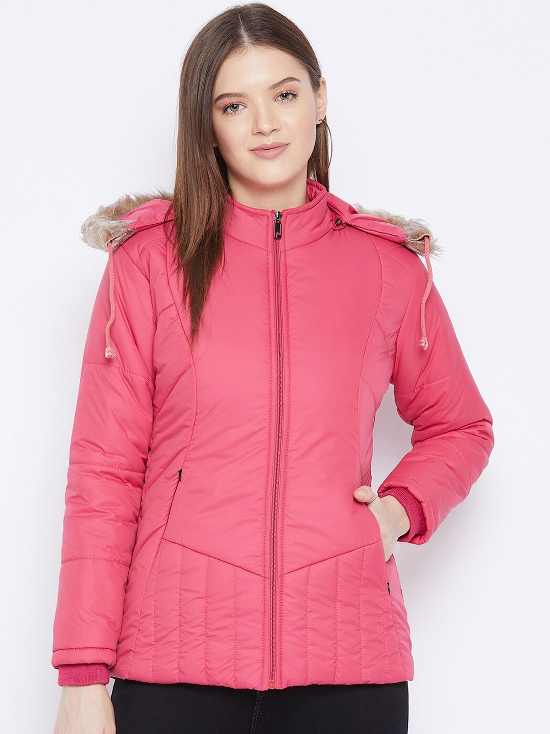 VERO AMORE Women Pink Insulator Outdoor Parka Jacket Price in India