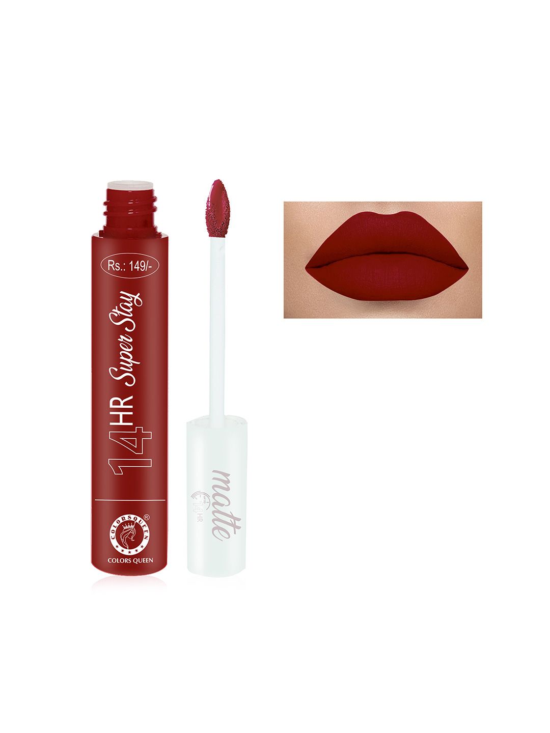 Colors Queen 14 Hr. Super Stay Long Lasting Matte Lipstick 4g Price in India