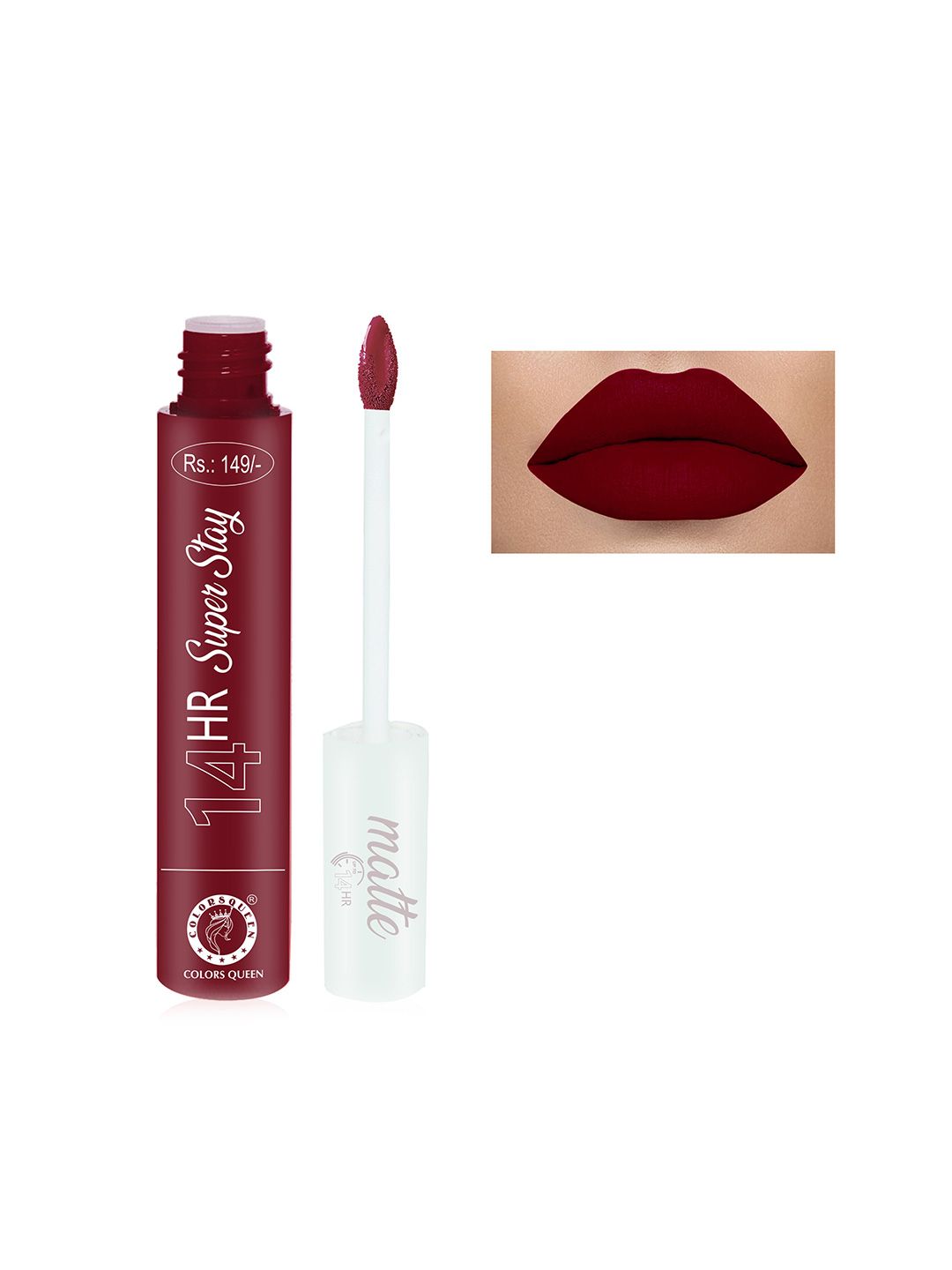 Colors Queen Women Maroon Super Stay Long Lasting Matte Lipstick Price in India