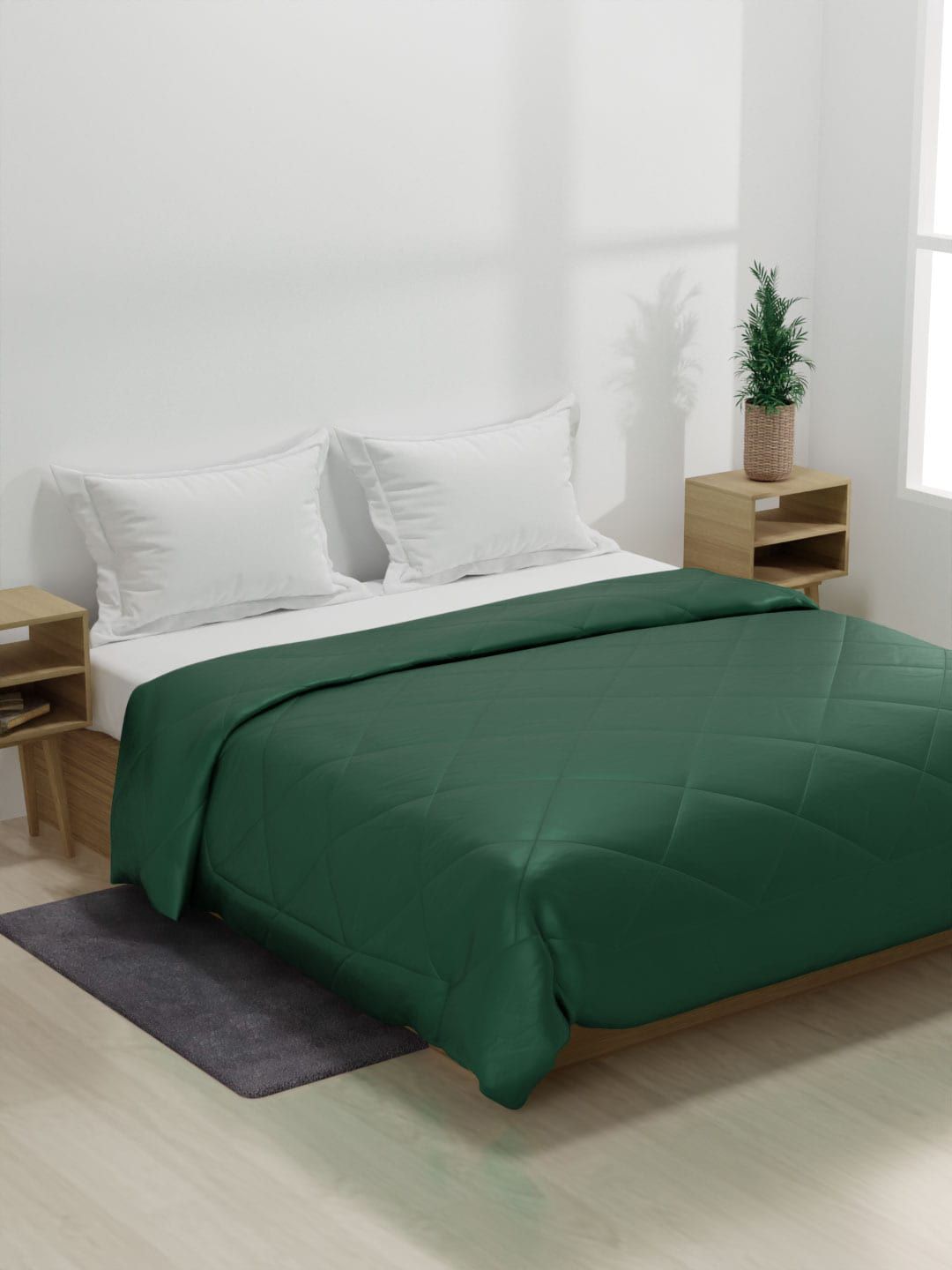 Stoa Paris Green AC Room 150 GSM Double Bed Comforter Price in India