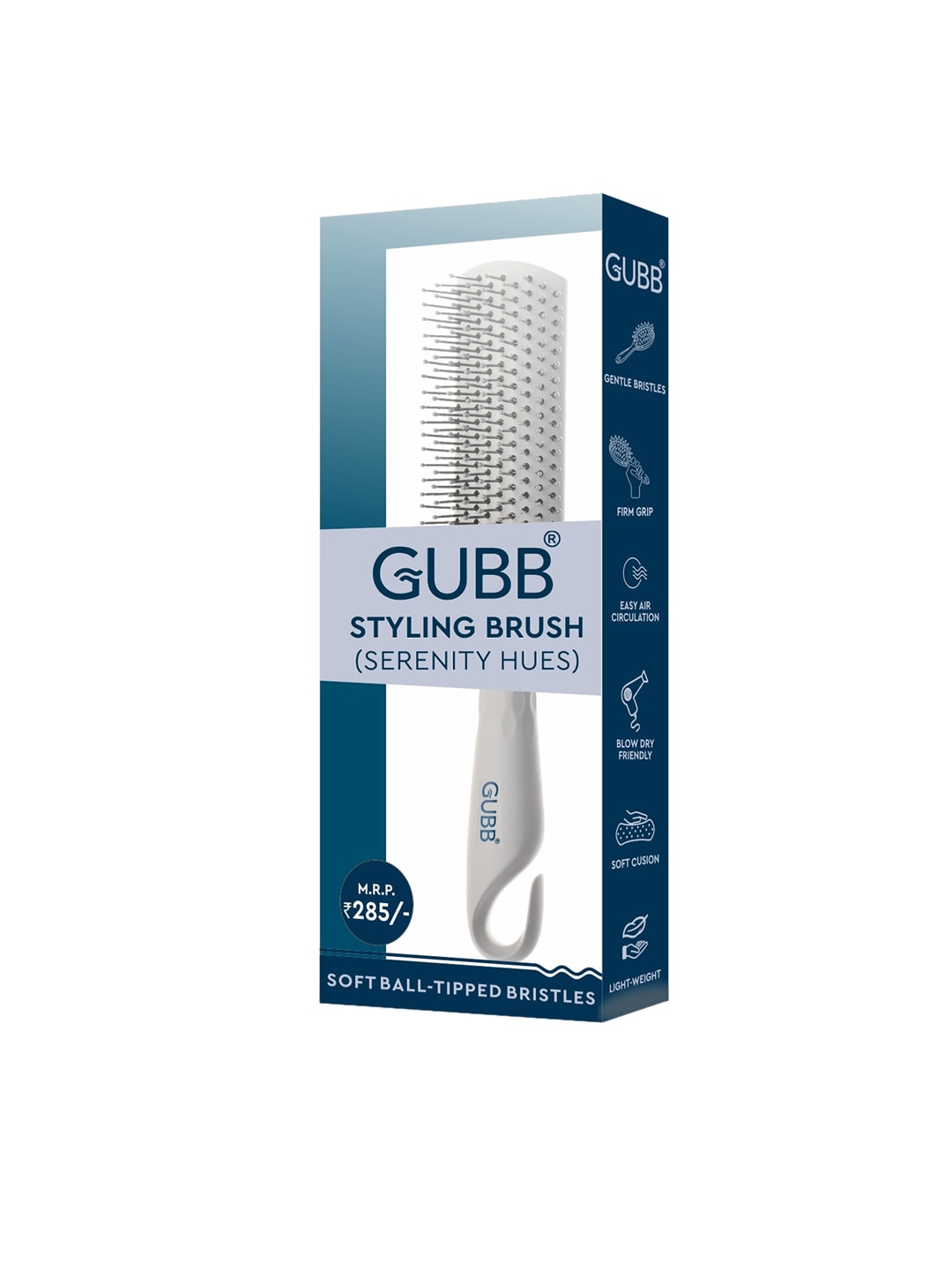 GUBB Serenity Hues Styling hair Brush (9543G-D) Price in India