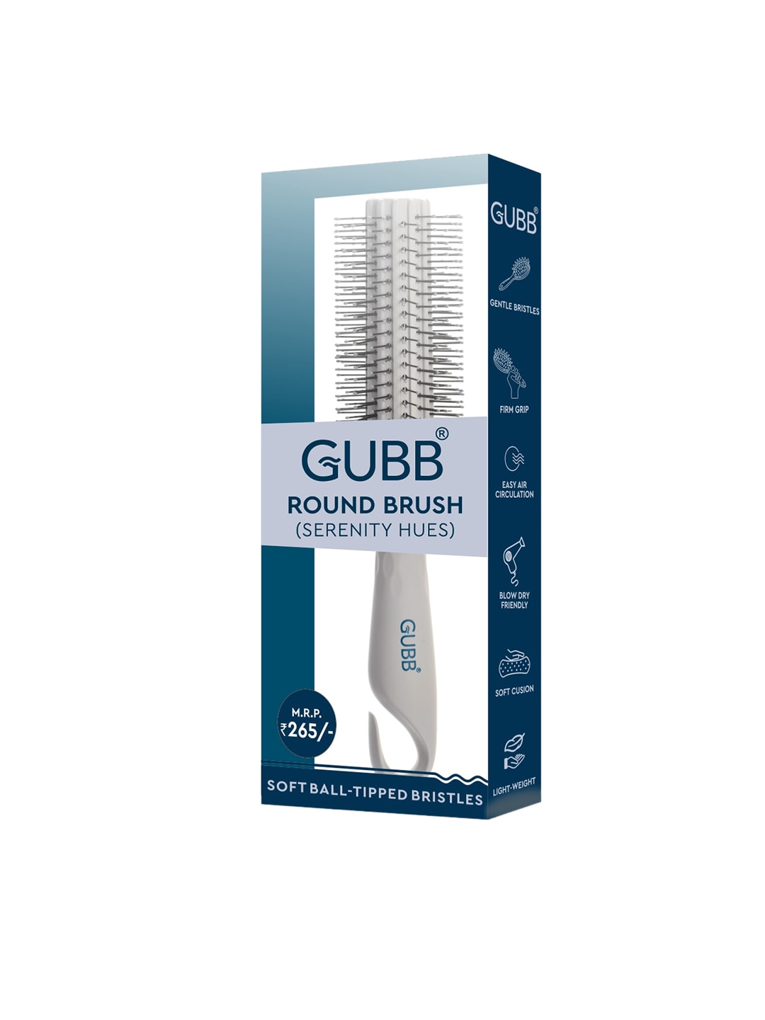 GUBB Serenity Hues Round Hair Brush (2012G-D) Price in India