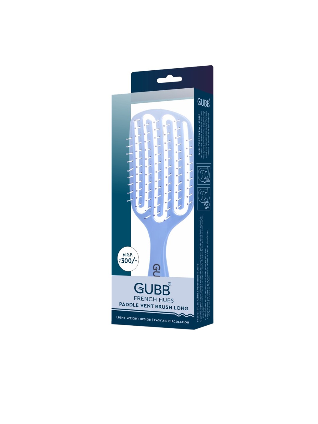 GUBB French Hues Paddle Vent Hair Brush Long (8855) Price in India