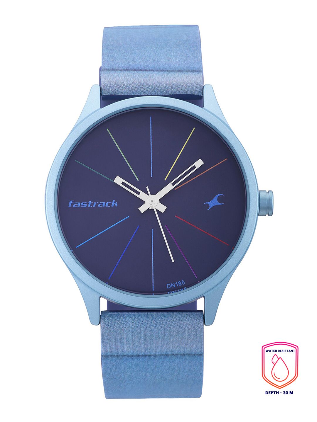 Fastrack Blue Aluminium Dial & Blue Straps Analogue Watch 68031AP04 deal from myntra Fastrack Blue Aluminium Dial & Blue Straps Analogue Watch 68031AP04 deal from myntra