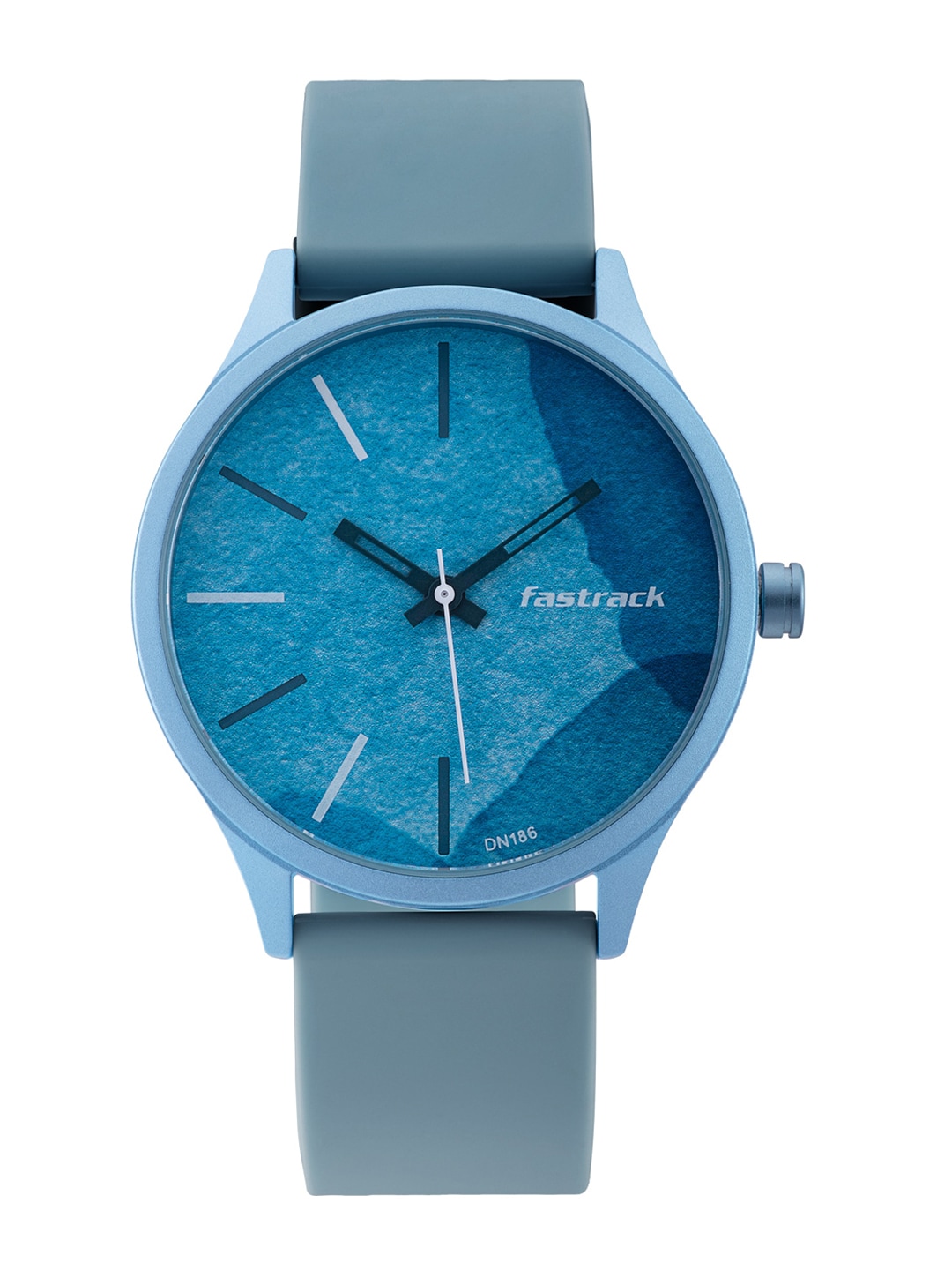 Fastrack Unisex Light Blue Aluminium Printed Dial & Straps Analogue Watch