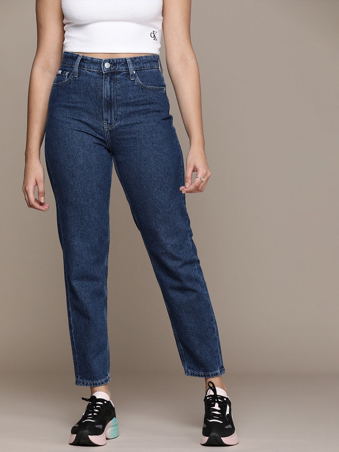 Calvin Klein Jeans Women Blue Mom Jeans Price in India