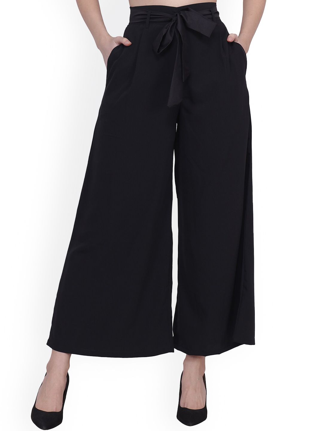 Frempy Women Black Original Culottes Trouser Price in India