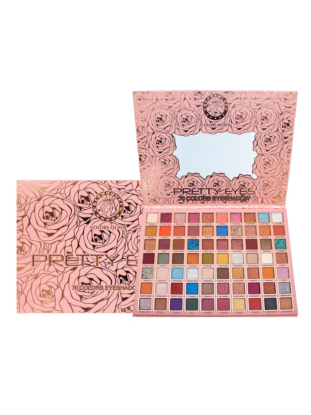 Colors Queen Pretty Eyes 70 Colors Professional Make-Up Eyeshadow Palette Price in India