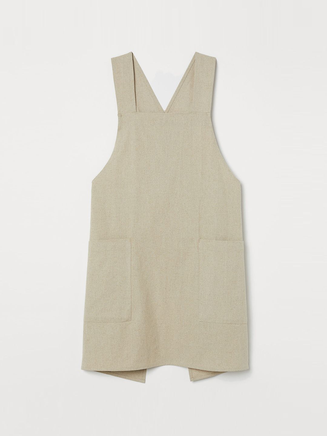 H&M Beige Linen-blend Apron Price in India